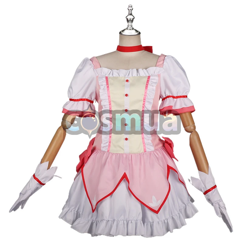 魔法少女まどか☆マギカ 鹿目まどか コスプレ衣装 変身バトル服 アニメ女性向けセット