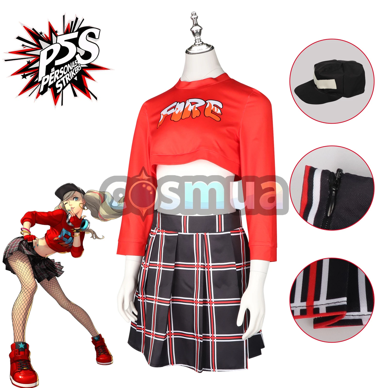 女神転生5 舞動星夜 高巻杏 コスプレ衣装｜ダンス練習用衣装セット【即納】