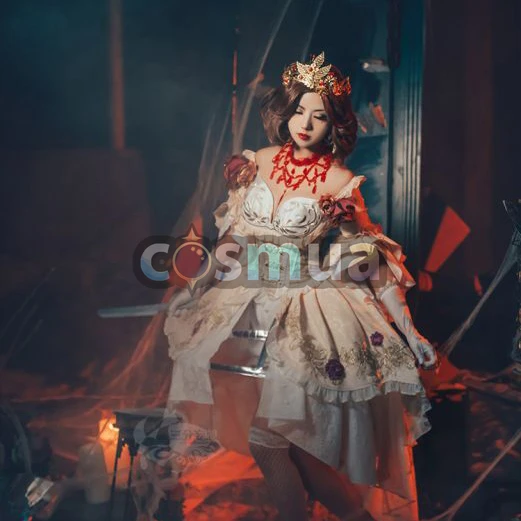 三分妄想13DelusionIdentityV 第五人格 血の女王マリー 血祭り コスプレ衣装 ウィッグ靴 コスチューム