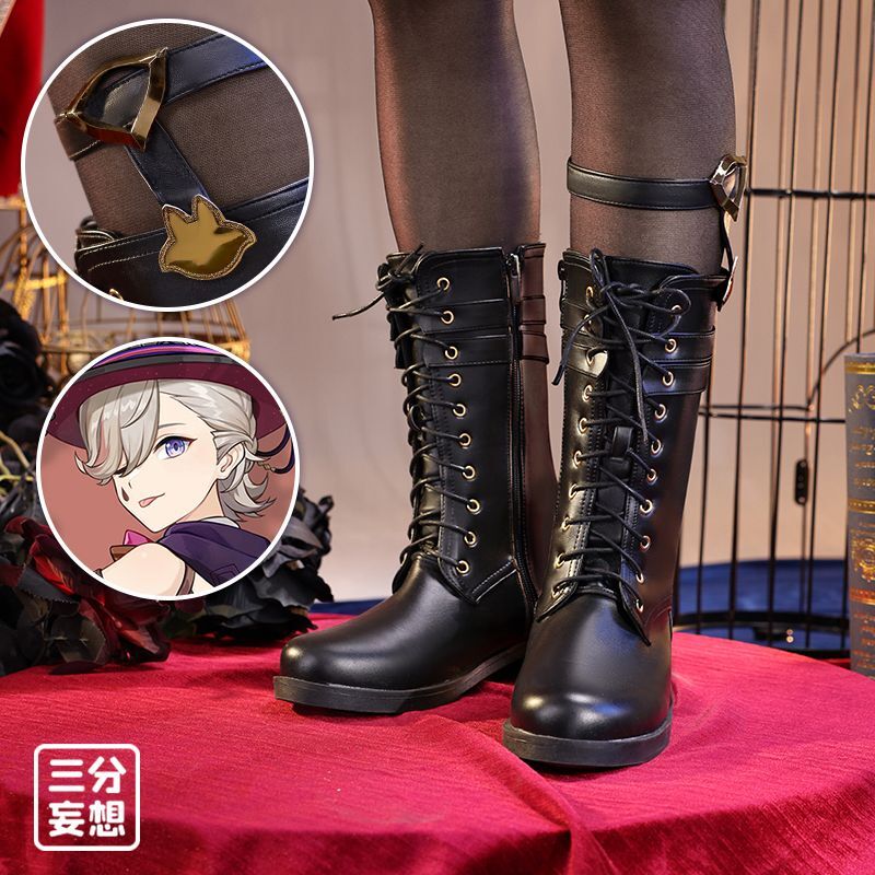 三分妄想原神 Genshin リネLyney コスプレ 靴 コスチューム