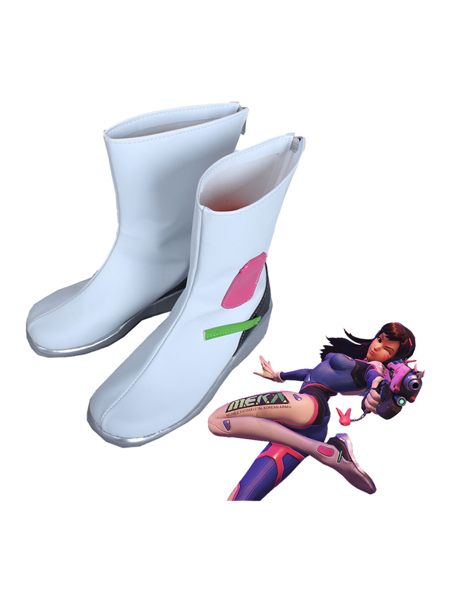 守望先锋 Dva 动漫cos鞋 cosplay服全套矮跟